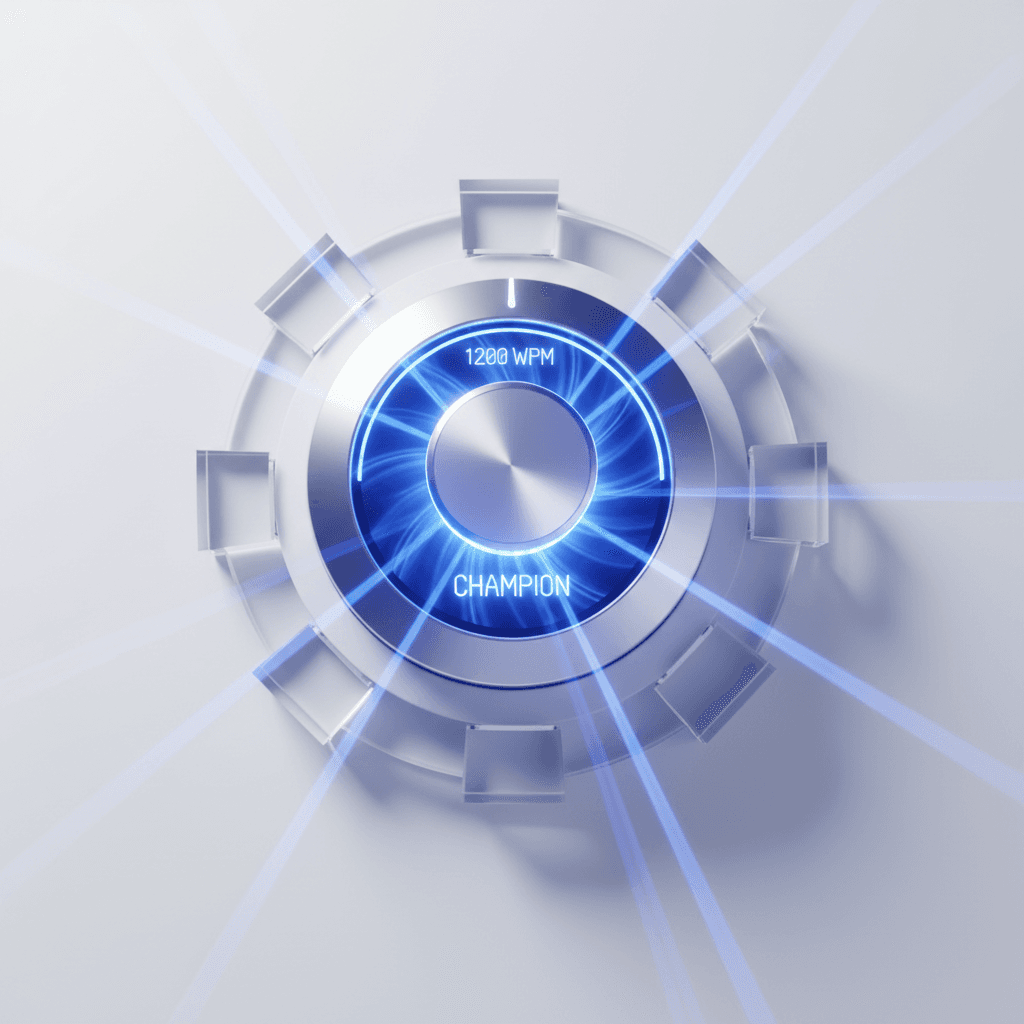 1200 WPM reading speed visualization